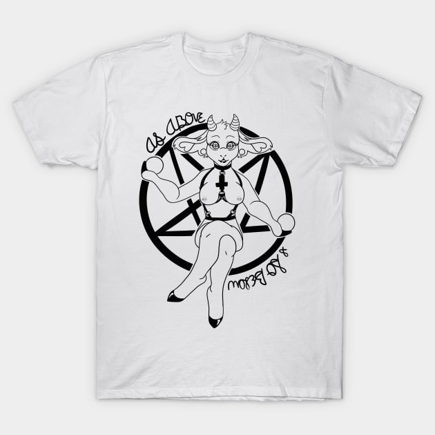 Beautiful Baphomet T-Shirt by MistDecay